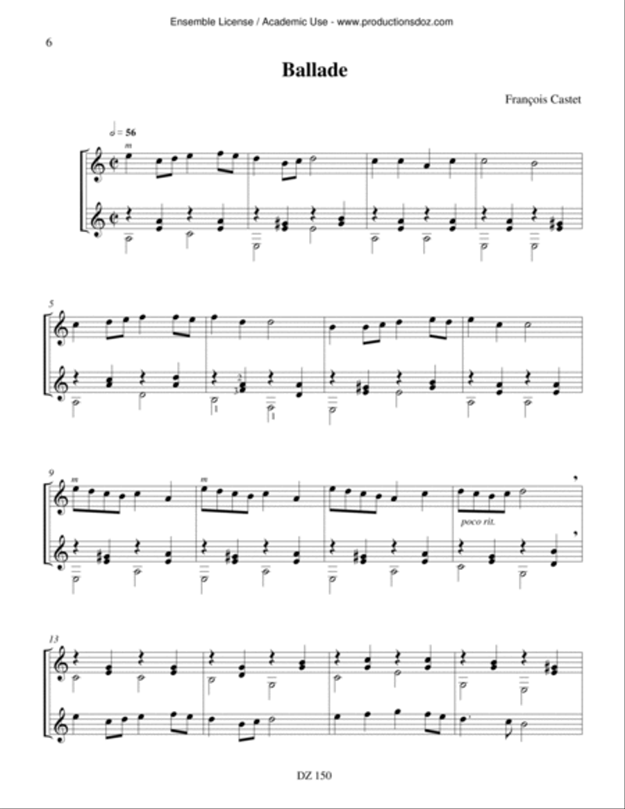 Duos de partout et d'ailleurs, vol. 1 Classical Guitar scores gallery preview page 6