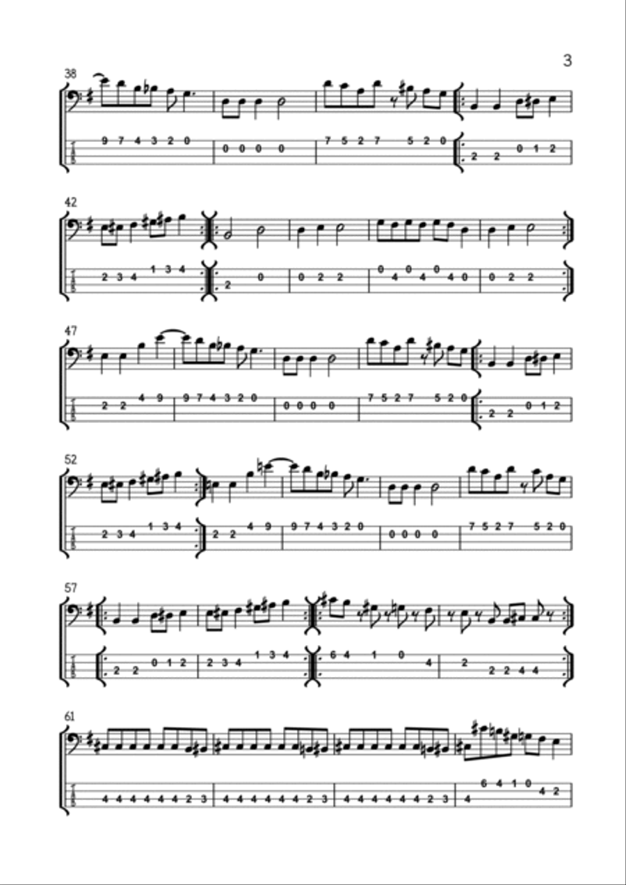 Iron Man Bass Guitar scores gallery preview page 3