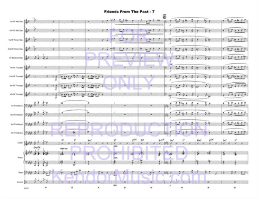 Friends From The Past Jazz Ensemble scores gallery preview page 8