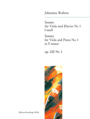 Book cover for Sonata No. 1 in F minor Op. 120/1