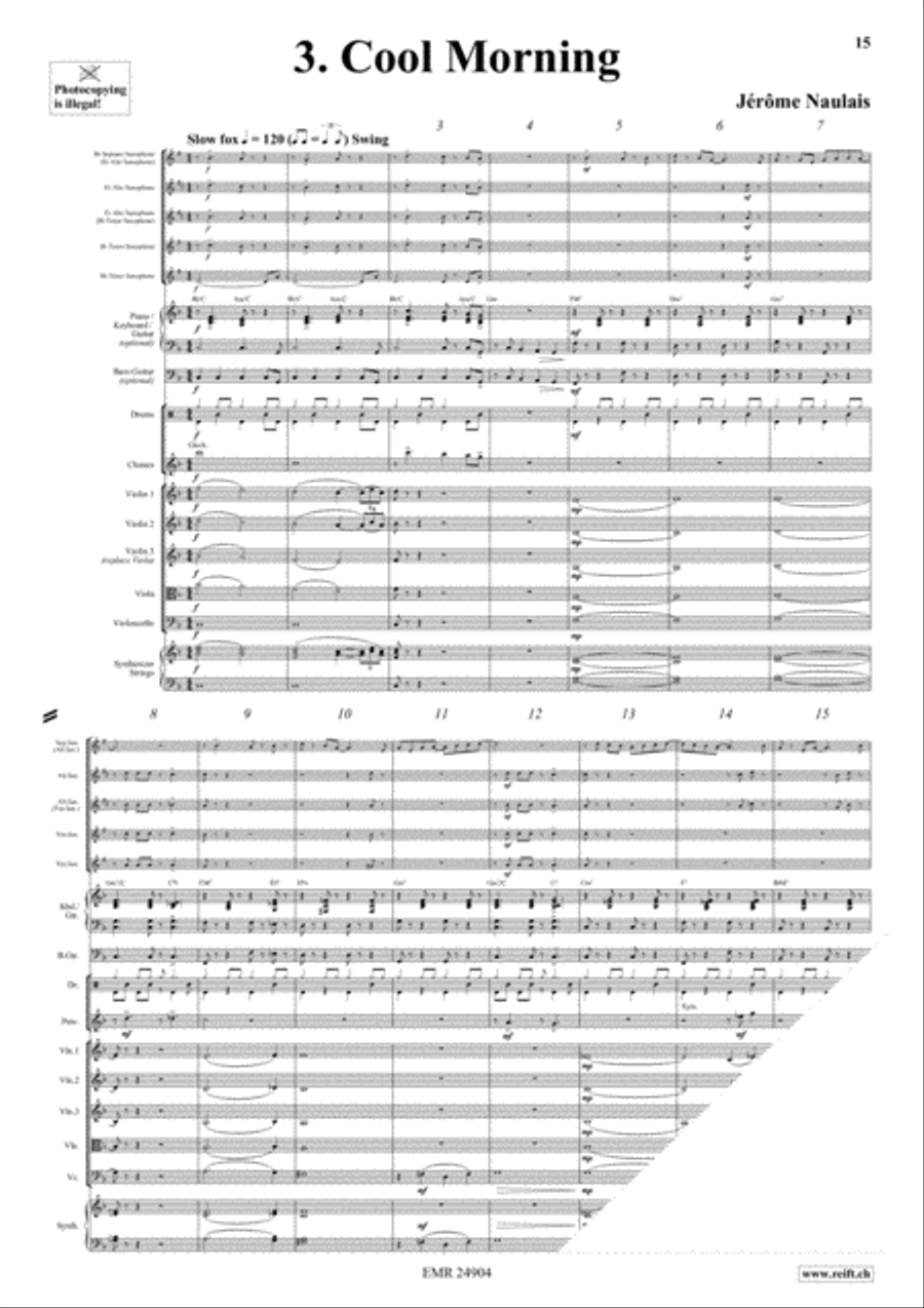 Play With Your Band Volume 2 Saxophone Quintet scores gallery preview page 6