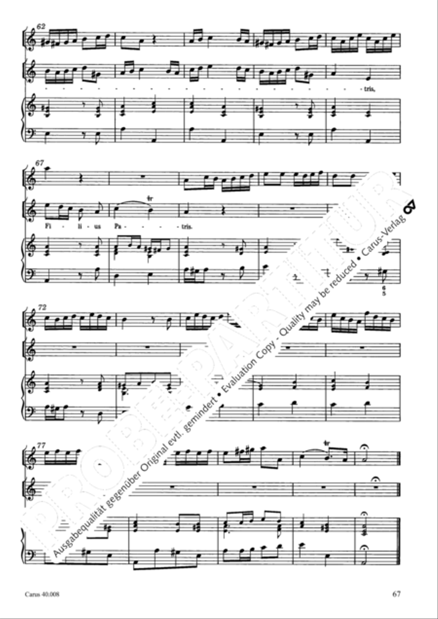 Introduzione e Gloria 4-Part scores gallery preview page 68