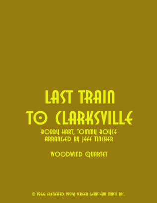 Book cover for Last Train To Clarksville