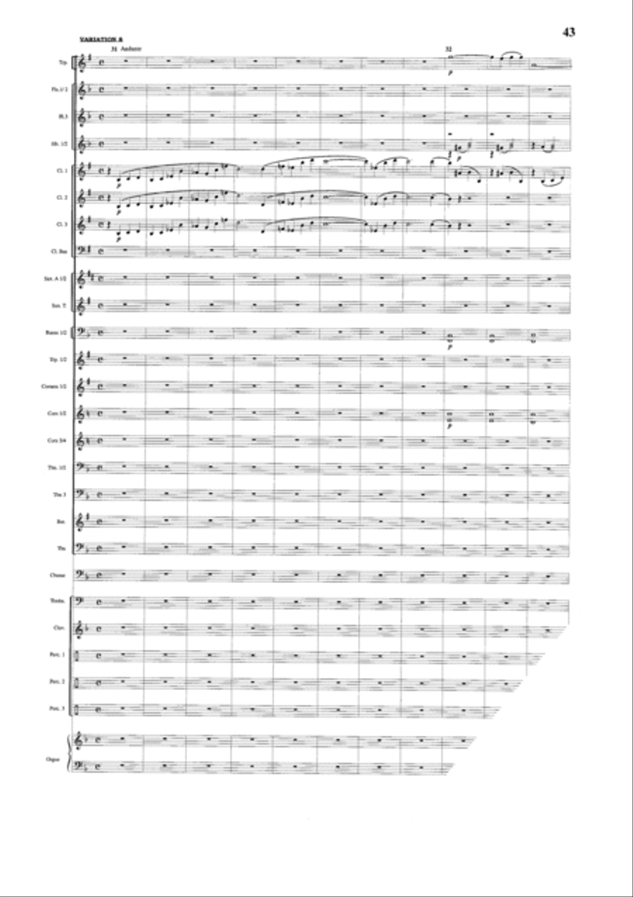 Thema und Variationen Thema und Variationen Concert Band scores gallery preview page 12