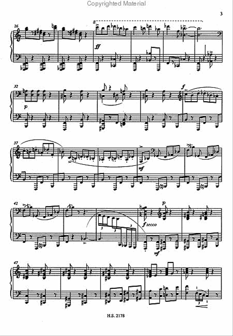 Piano Sonata No. 7, Op. 83 Piano Solo scores gallery preview page 3