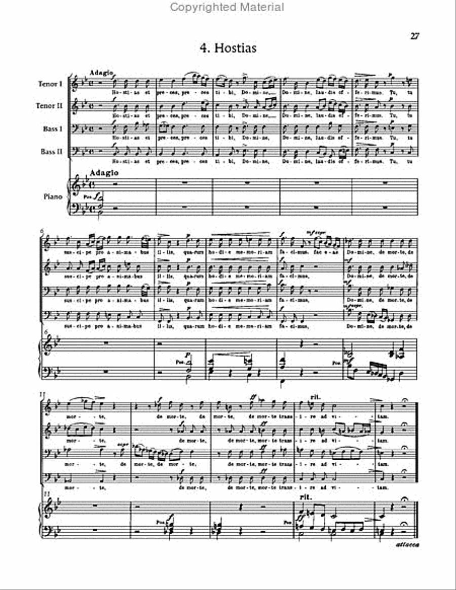 Requiem in D minor, WAB 39 Choir scores gallery preview page 27
