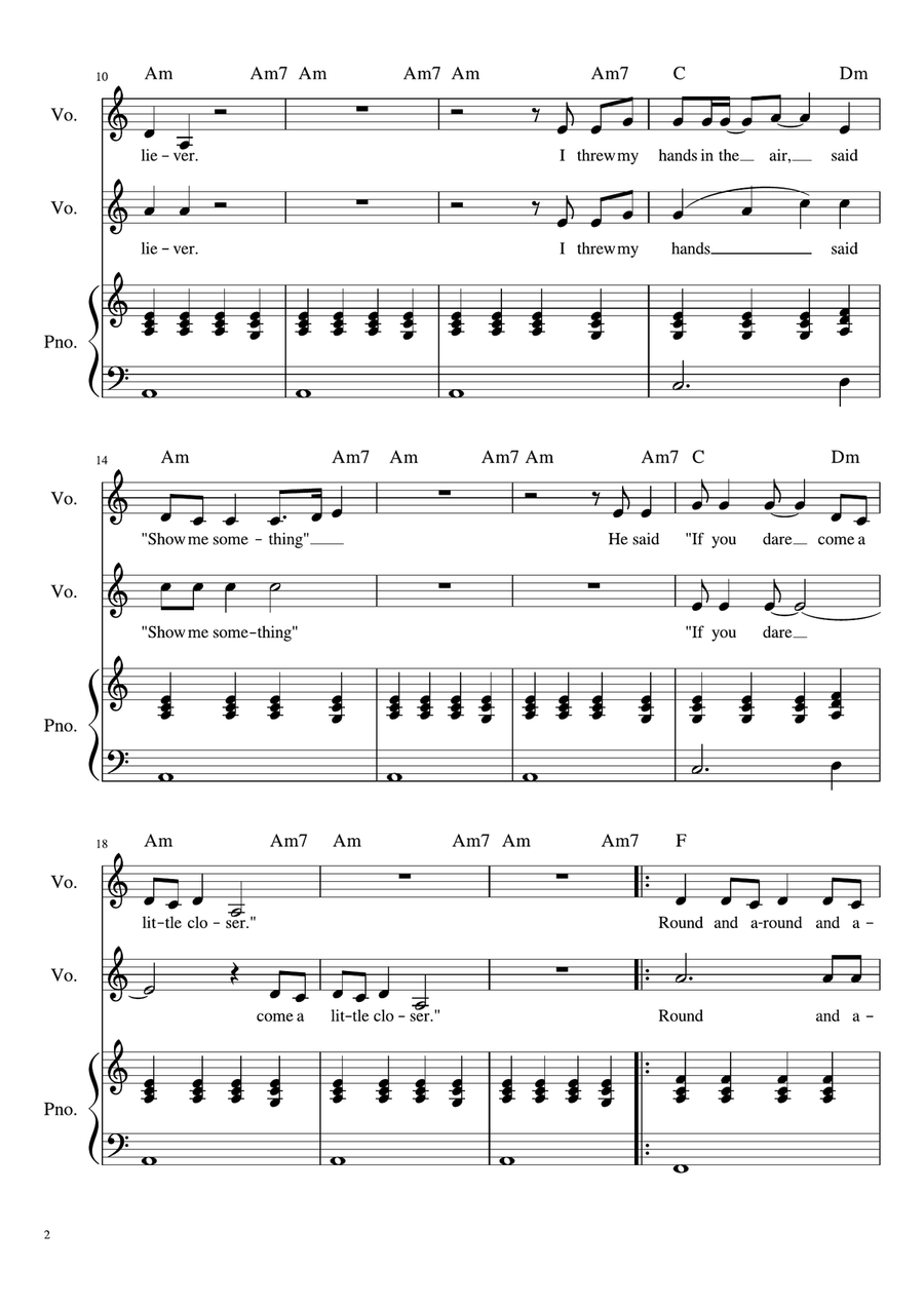 Stay Vocal Duet scores gallery preview page 2