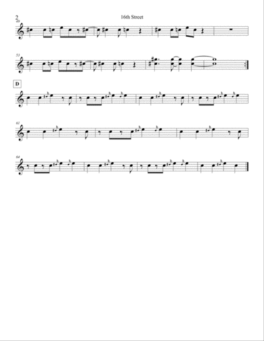 16th Street Percussion Ensemble scores gallery preview page 2