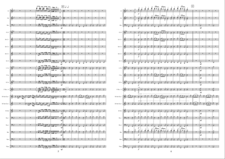March From The Ark Fanfare Band scores gallery preview page 4