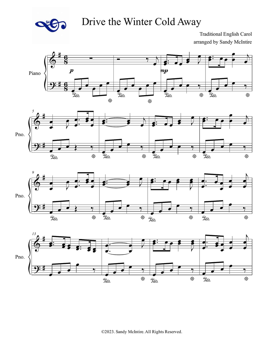 Drive the Cold Winter Away Piano Method scores gallery preview page 1