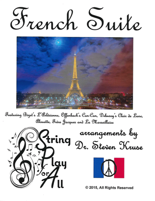 Book cover for French Suite, in memory of the Paris Victims for Multi-Level String Orchestra