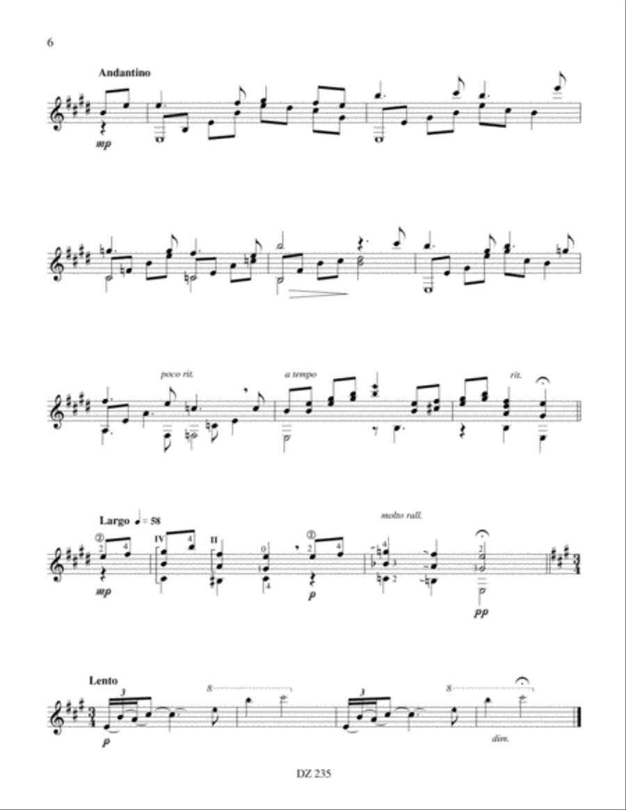 Bonne nuit, petite étoile Classical Guitar scores gallery preview page 6