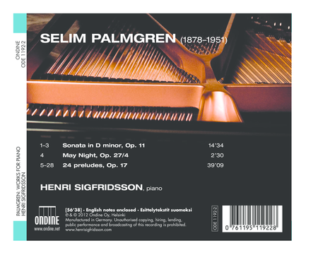 Palmgren Piano Works