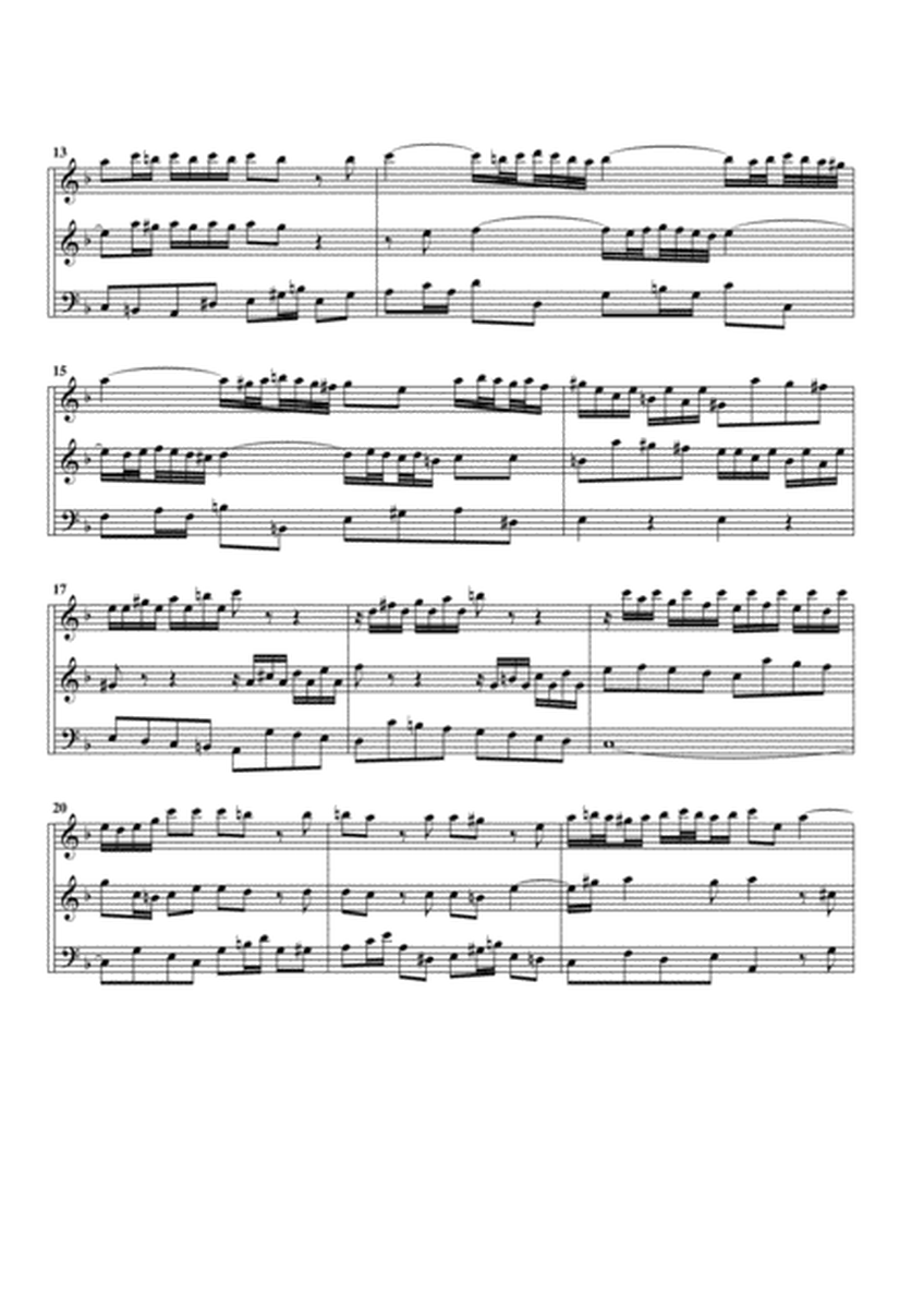 Trio BWV Anh 46 (arrangement for 3 recorders)