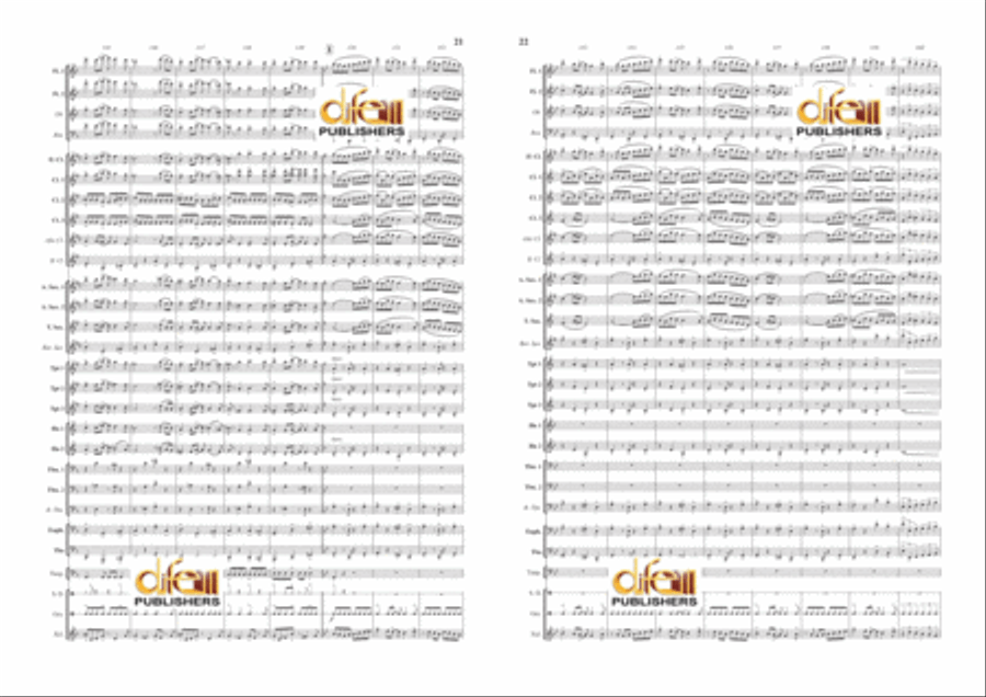 Danzon 2 Concert Band scores gallery preview page 11