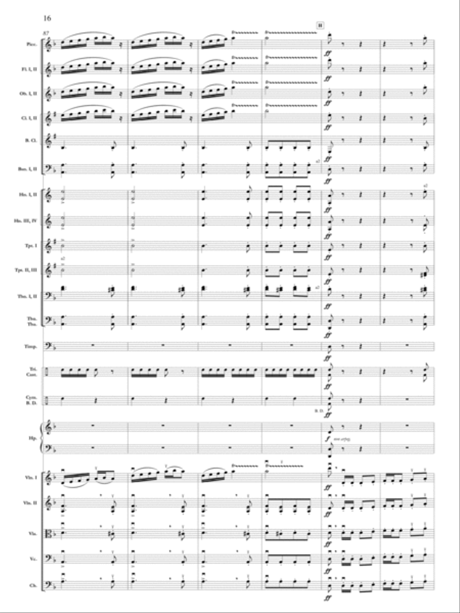 Samson Et Dalila, Op. 47: Danse Bacchanale Orchestra scores gallery preview page 17