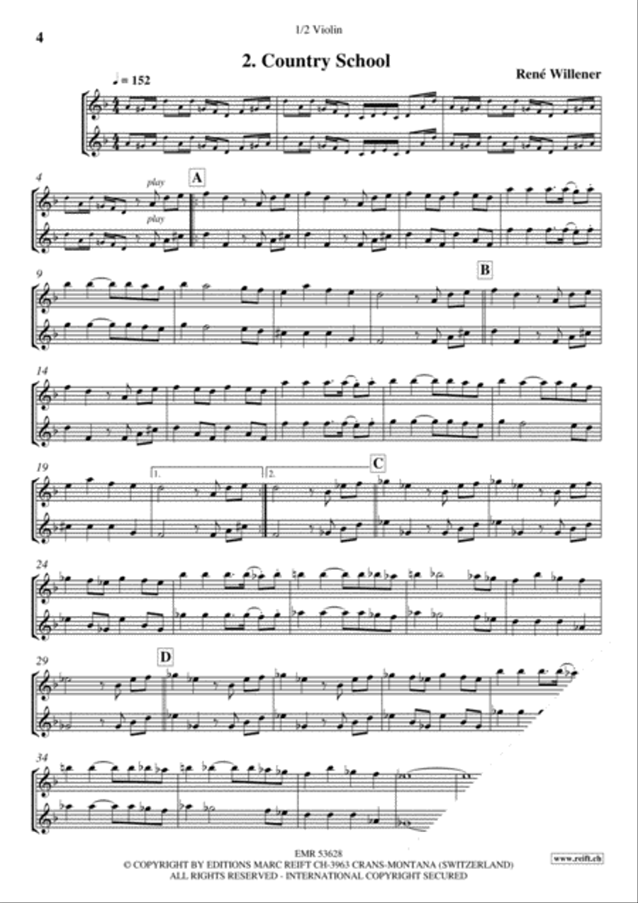 Bella Ciao Violin scores gallery preview page 4