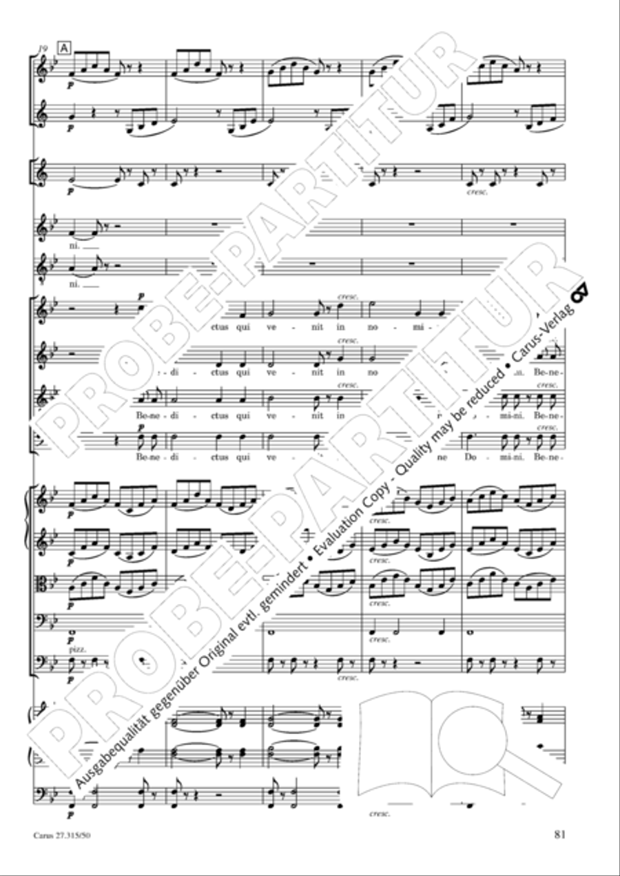 Requiem in C major 4-Part scores gallery preview page 84