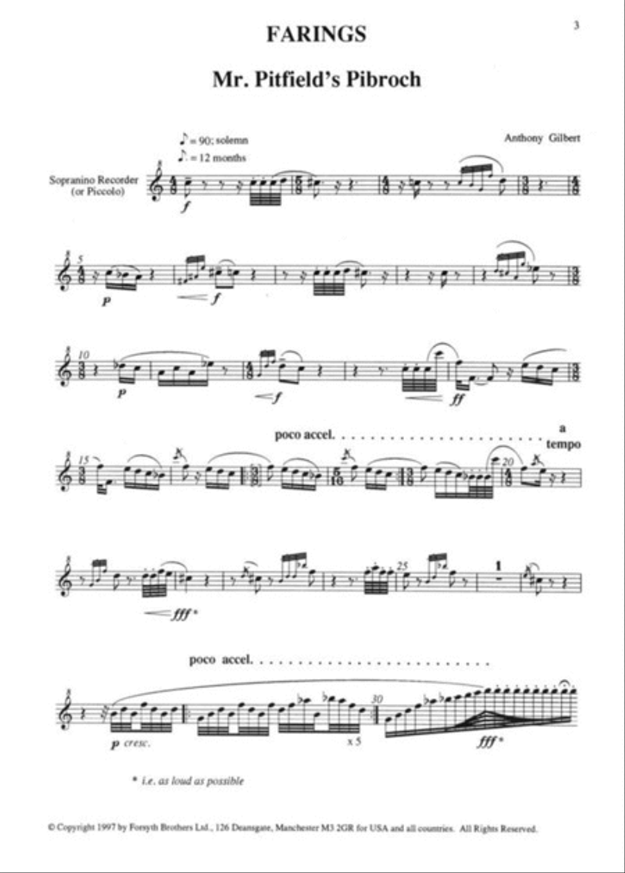 Farings Soprano Recorder scores gallery preview page 2