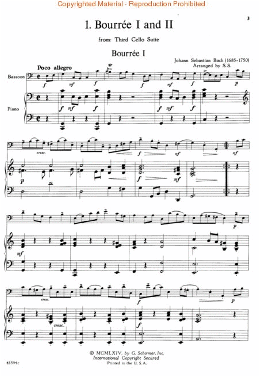 Solos for the Bassoon Player Bassoon Solo scores gallery preview page 4