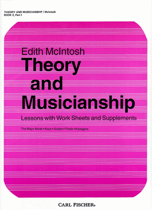 Book cover for Theory and Musicianship - Book 2, Part 1