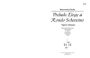 Book cover for Prelude, Elegy, Rondo Scherzino