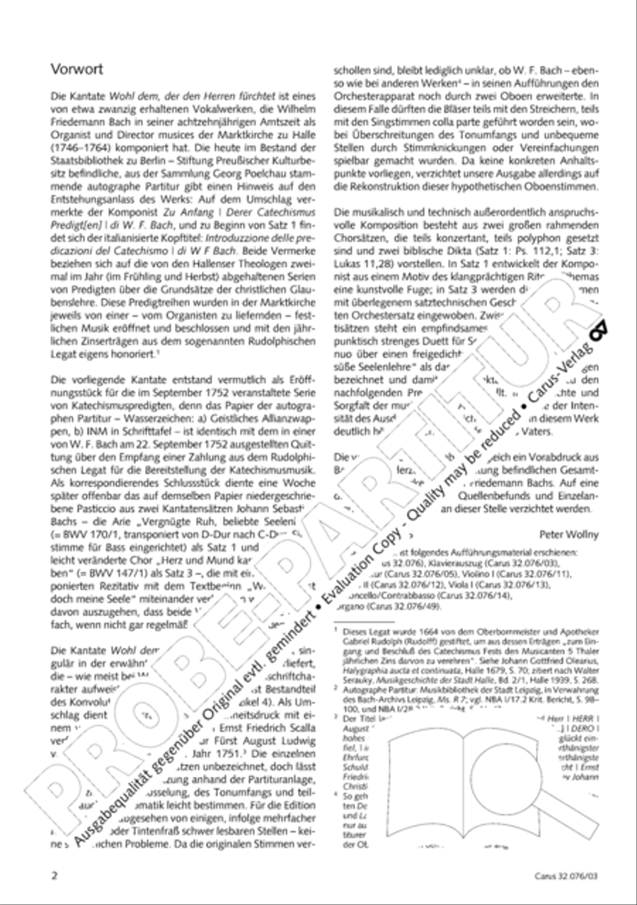 Blessed are all those who fear God (Wohl dem, der den Herren furchtet) SA scores gallery preview page 3