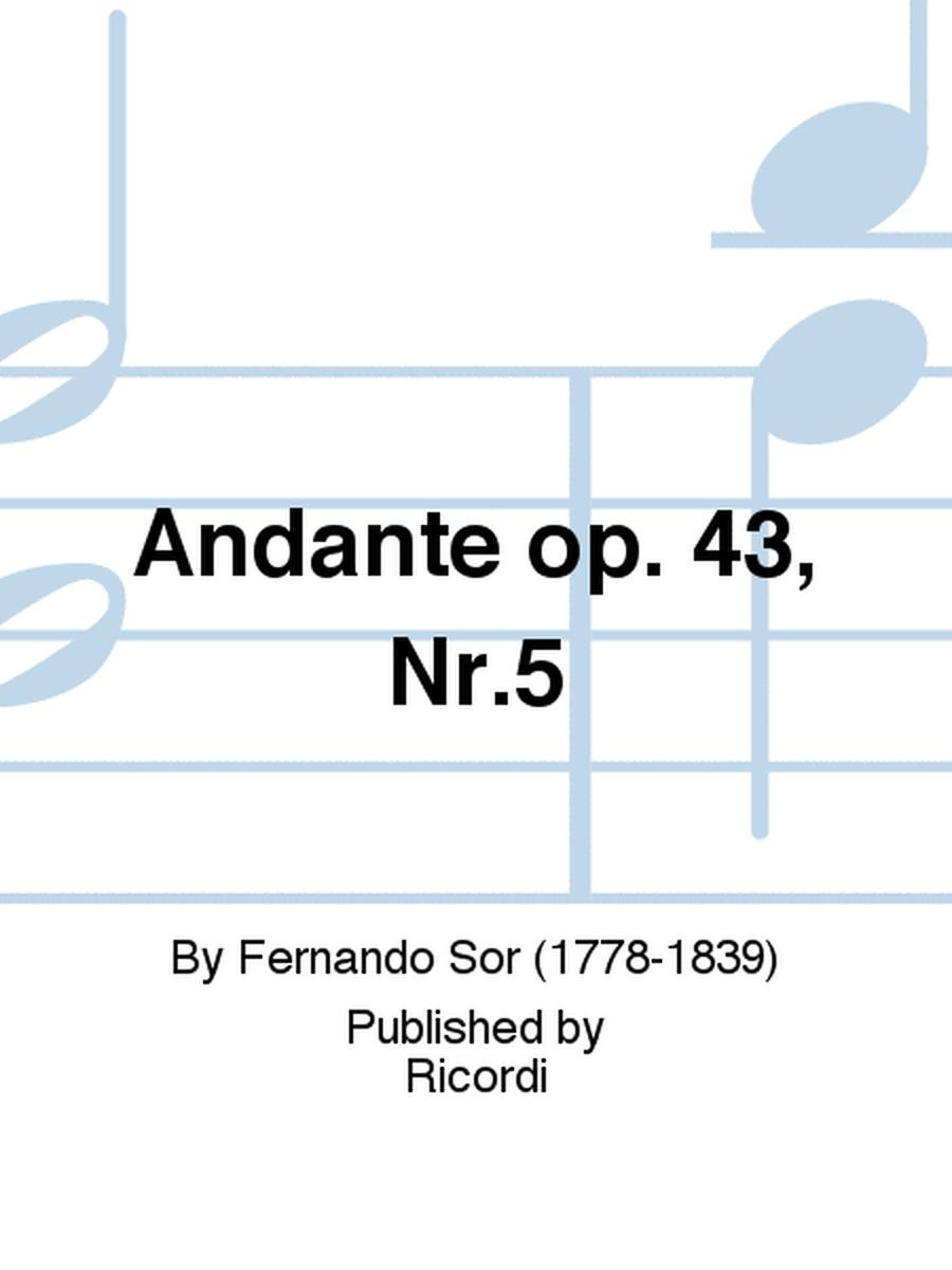 Andante op. 43, Nr.5