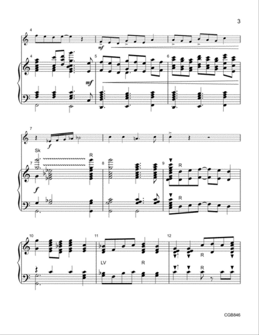 God Is Our Refuge and Strength Handbell Choir scores gallery preview page 3