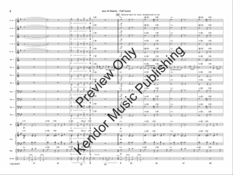 A Long Way to Go (Score) Jazz Ensemble scores gallery preview page 9
