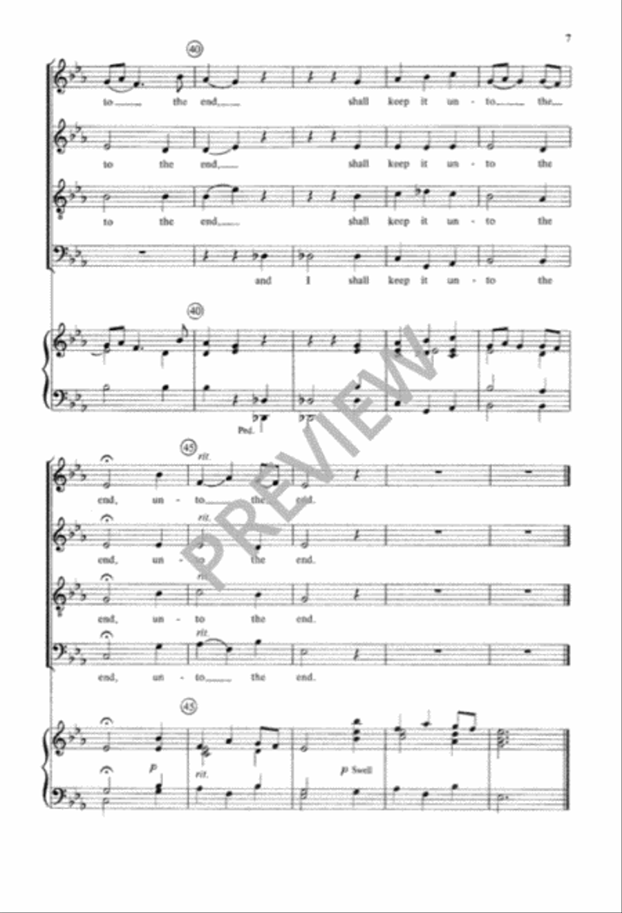 Teach Me, O Lord 4-Part scores gallery preview page 8