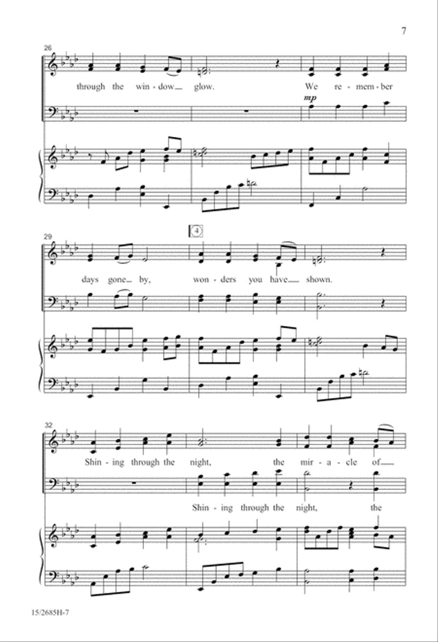 Hanerot Halalu (Light the Candles) 4-Part scores gallery preview page 7