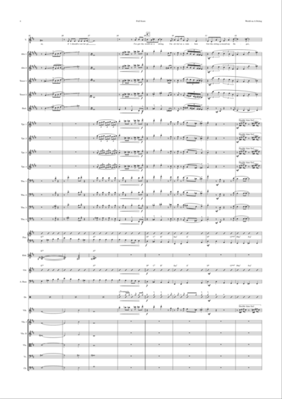 I've Got The World On A String Jazz Ensemble scores gallery preview page 4