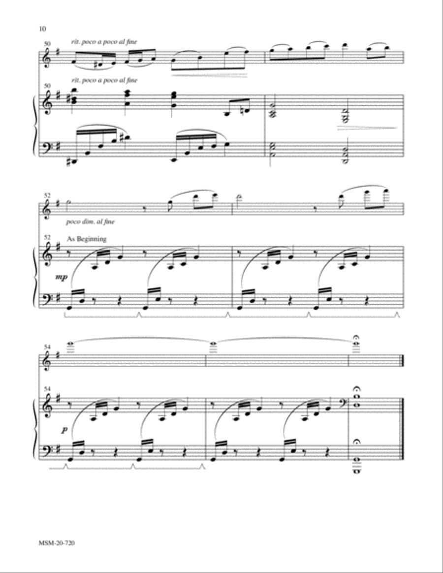 Hymns to the Creator: Two Arrangements for Violin and Piano Violin Solo scores gallery preview page 5