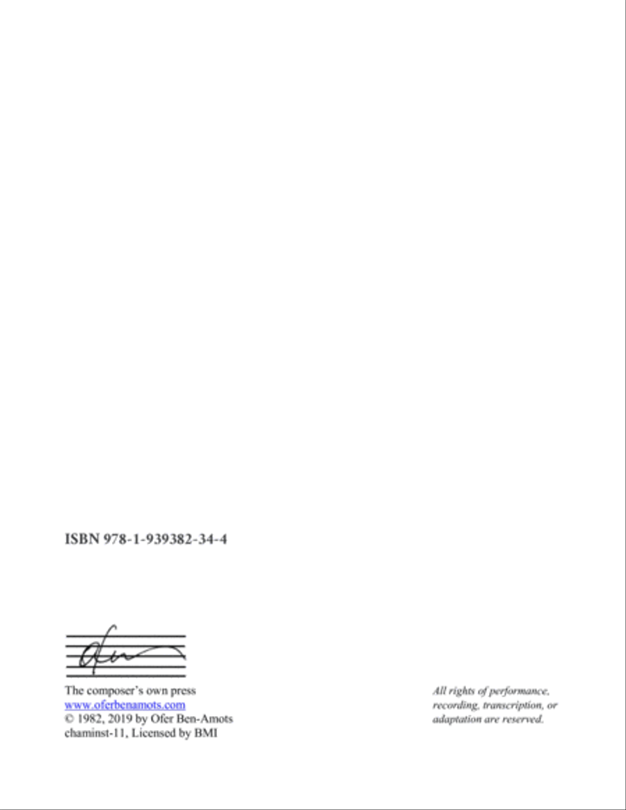 Hashkivenu Variations - for string quartet String Quartet scores gallery preview page 4