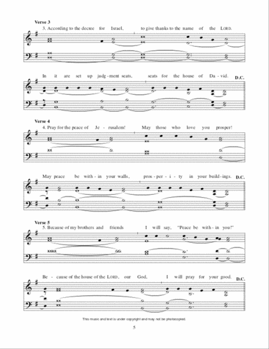 Lectionary Psalms for Advent and Christmas Unison Choir scores gallery preview page 6