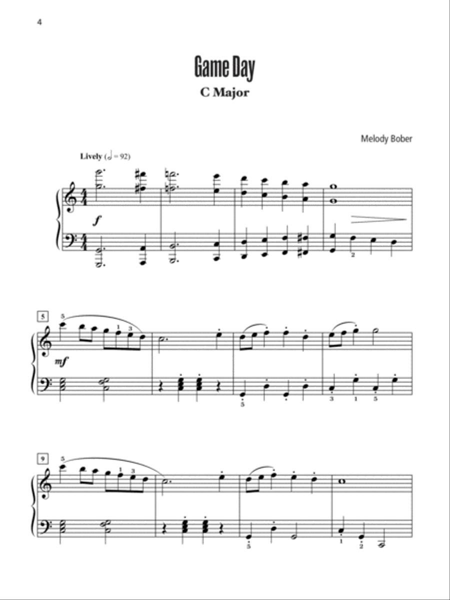 In All Keys, Book 2: Flat Keys: Intermediate to Late Intermediate Piano Solos in All Major and Minor Flat Keys Piano Method scores gallery preview page 4
