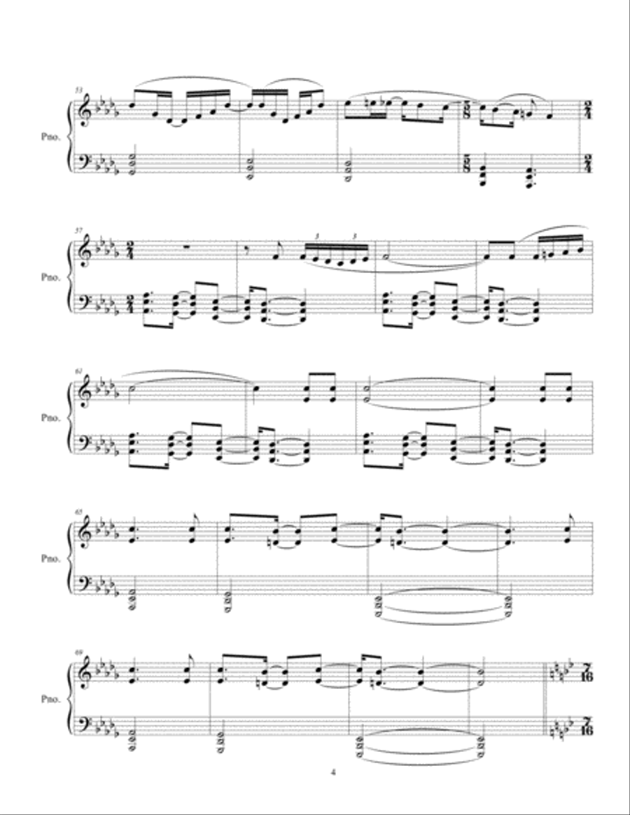Beware The Strangers Piano Solo scores gallery preview page 4