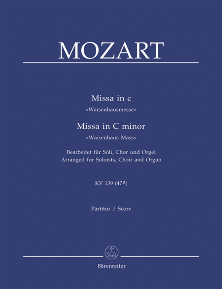 Missa c minor, KV 139 'Waisenhaus Mass' 4-Part scores gallery preview page 1