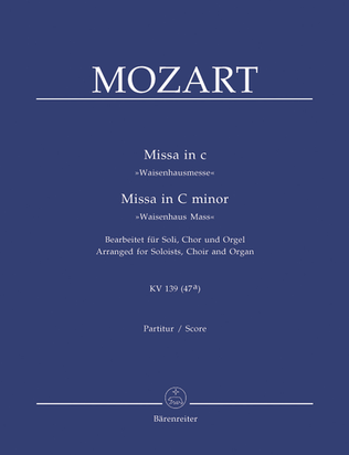 Book cover for Missa c minor, KV 139 'Waisenhaus Mass'
