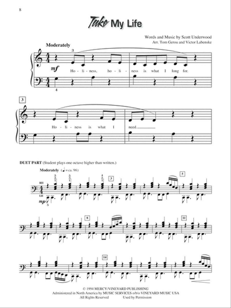 Play Praise -- Most Requested, Book 2 Easy Piano scores gallery preview page 7