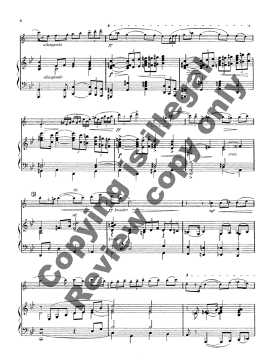 Concerto for Tenor Saxophone and Orchestra or Band 4-Part scores gallery preview page 6