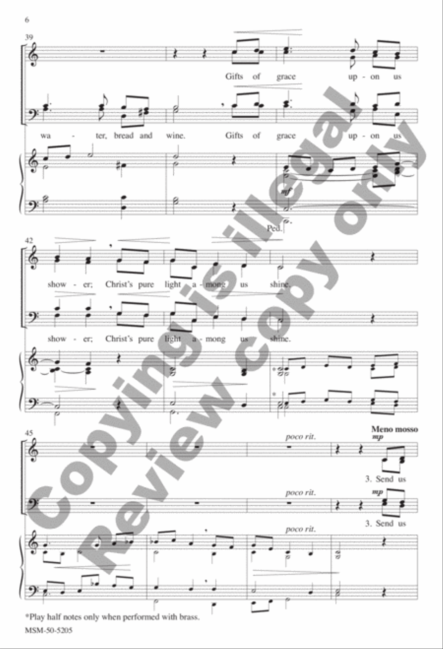 Clouds of Witnesses Surround Us 4-Part scores gallery preview page 6