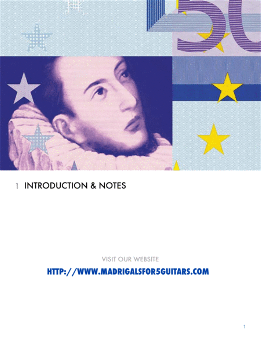 Gesualdo : Madrigals For 5 Guitars (Complete Tabs & Scores) 4-Part scores gallery preview page 2