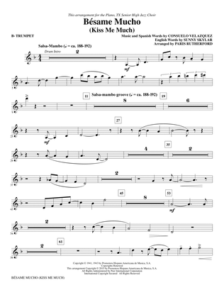 Besame Mucho (Kiss Me Much) - Bb Trumpet