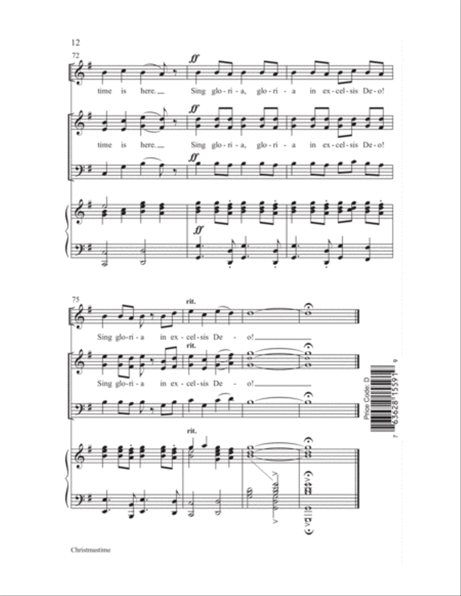 Christmastime 3-Part scores gallery preview page 12