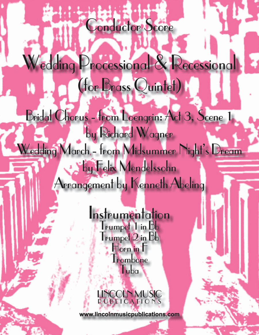 Wedding Processional & Recessional (for Brass Quintet) Brass Quintet scores gallery preview page 1