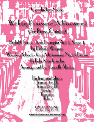Book cover for Wedding Processional & Recessional (for Brass Quintet)
