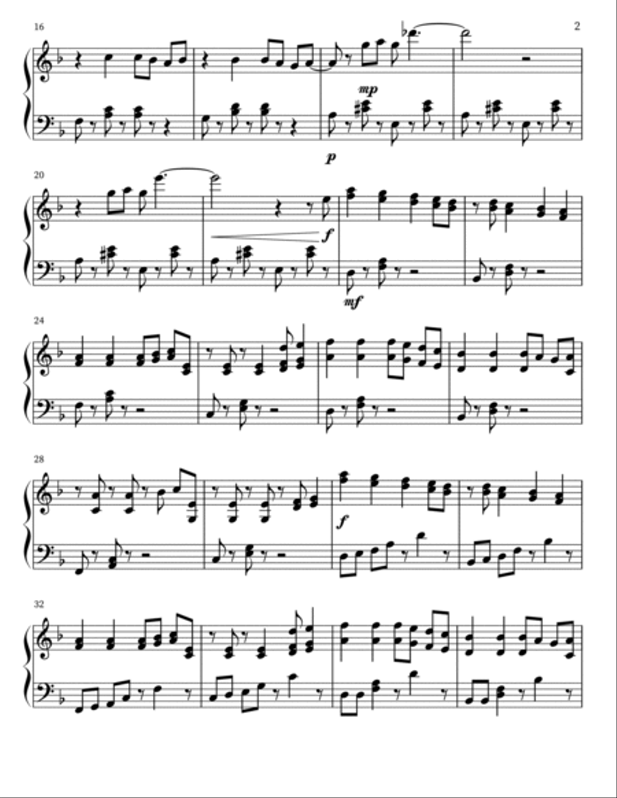 Old Timey Piano Solo scores gallery preview page 2