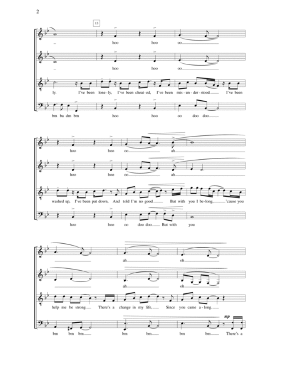 A Change in My Life 4-Part scores gallery preview page 2